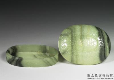 图片[3]-Jade oval box, Mughal Empire-China Archive